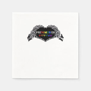 Månad Skeleton Heart Händer LGBTQIA Pappersservett