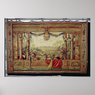 Månaden av den April chateauen av Versailles Poster