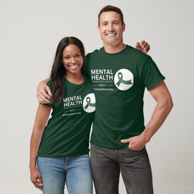 Månaden för medvetenhet om psykisk hälsa | Ångest T Shirt (Unisex)