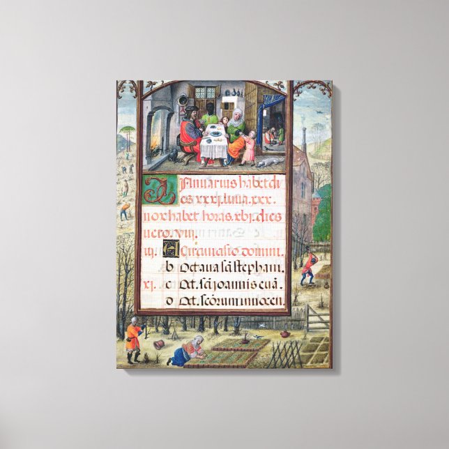 Månaden i januari canvastryck (Framsida)