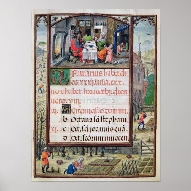 Månaden i januari poster (Framsidan)