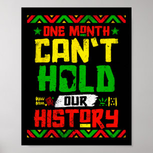Månaden kan inte hålla vår afrikanska svarta knutp poster