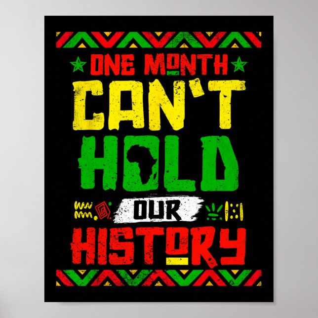 Månaden kan inte hålla vår afrikanska svarta knutp poster (Framsidan)