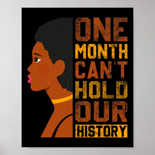 Månaden kan inte hålla vår historiska svarta histo poster (Framsidan)
