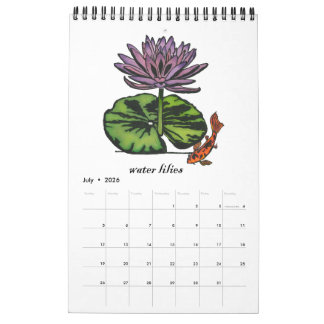 Månadens blomkalender kalender