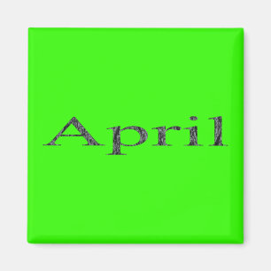 Månader av året - April Magnet