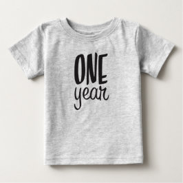 MÅNADER GAMLA ETT ÅR T-SHIRT