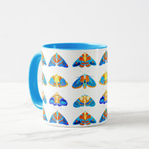 Månader i Mörk blått, Orange och turkos Mugg
