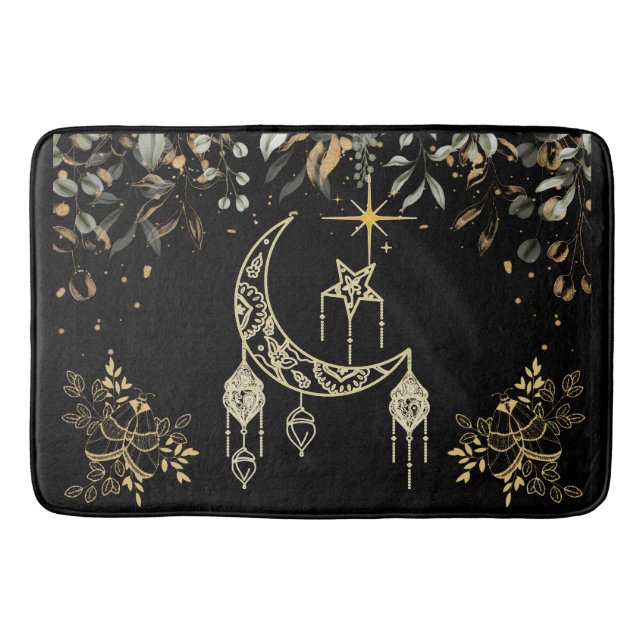 Månader och Måne Celestial  Badrumsmatta (Framsidan)