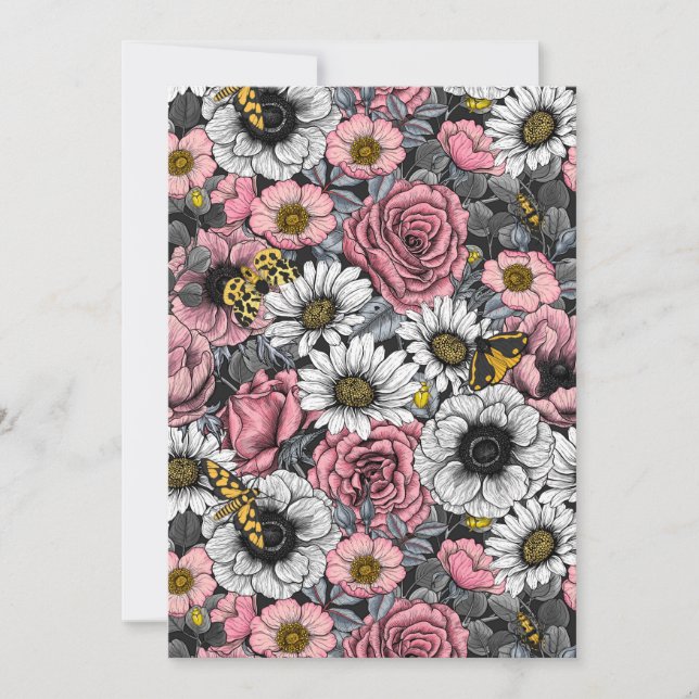 Månader på blomblandning i rosa och grått (Framsida)