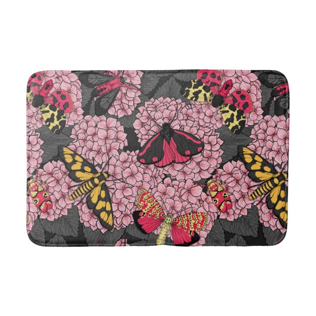 Månader på rosa vattenvägar badrumsmatta (Framsidan)