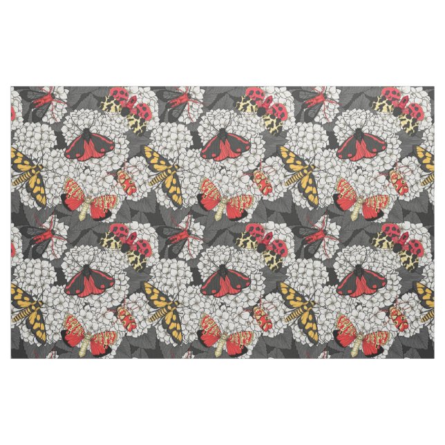 Månader på vita vattenvägar tyg (Fat Quarter)