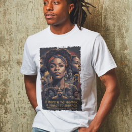Månadsapparat för svart historik t shirt
