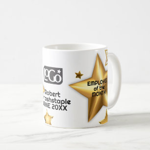Månadsarbetaren Faux guld stjärnor Kaffemugg