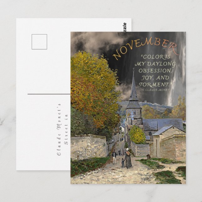 Månadsartikel i november - offert vykort (Fram/baksida)