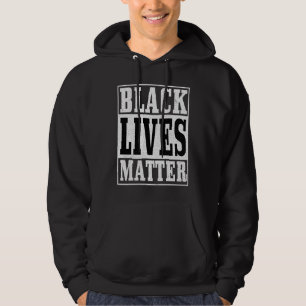 Månadsbetonad minimialistisk svart historik för BL Hoodie