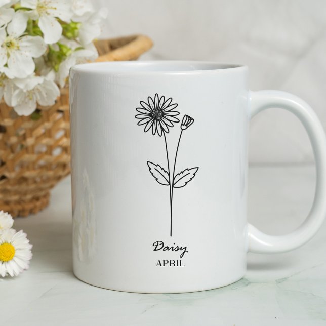 Månadsblomma i april kaffemugg (Skapare uppladdad)