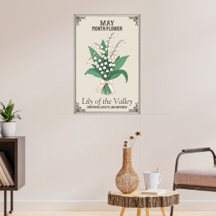 Månadsblomma Poster