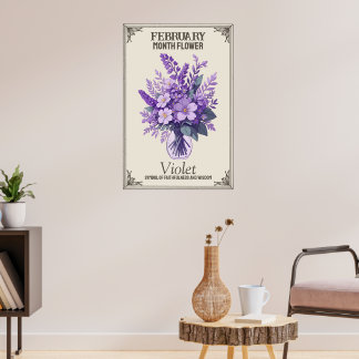 Månadsblomma Poster