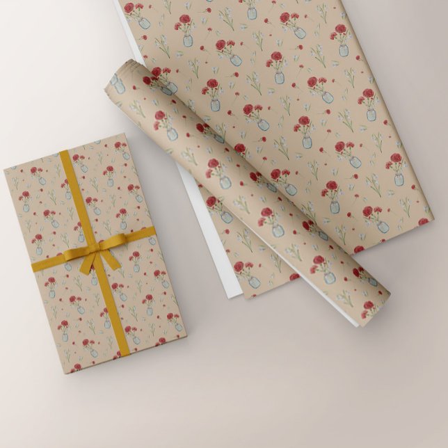 Månadsblomma Snowdroppe Presentpapper (Skapare uppladdad)