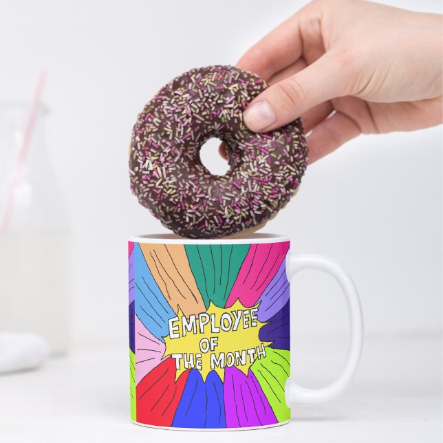 Månadsbrickan, chef-arbetares stjärna kaffemugg (Skapare uppladdad)
