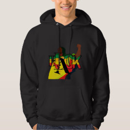 Månadsdesign för svart historik hoodie