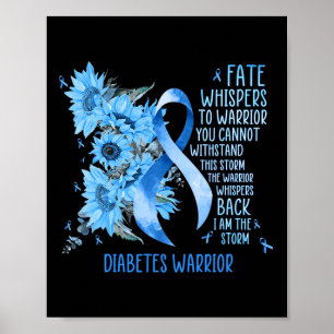 Månadsgåvor för diabetesmedvetande för mäktiga War Poster
