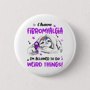 Månadsgåvor för ökad medvetenhet om fibromyalg knapp