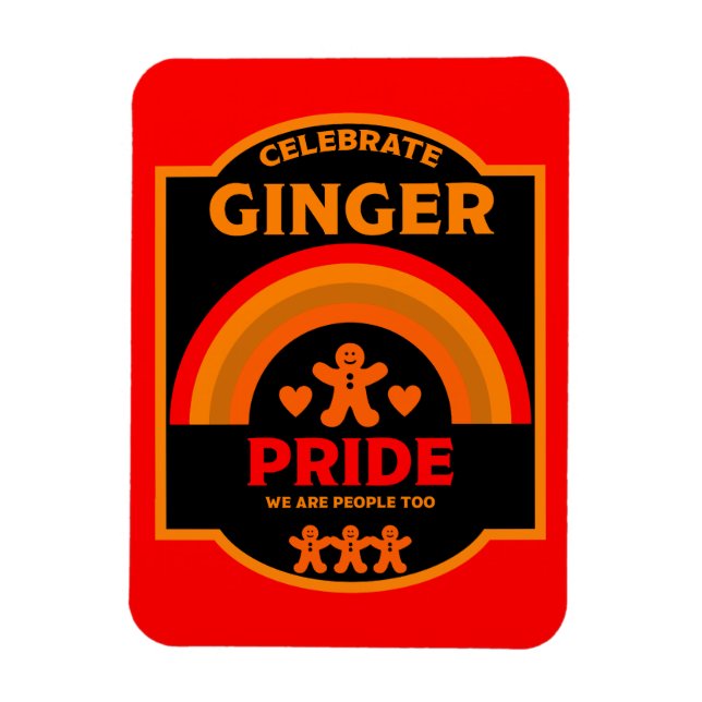 Månadshändelser för Ginger-Pridet Magnet (Vertikal)