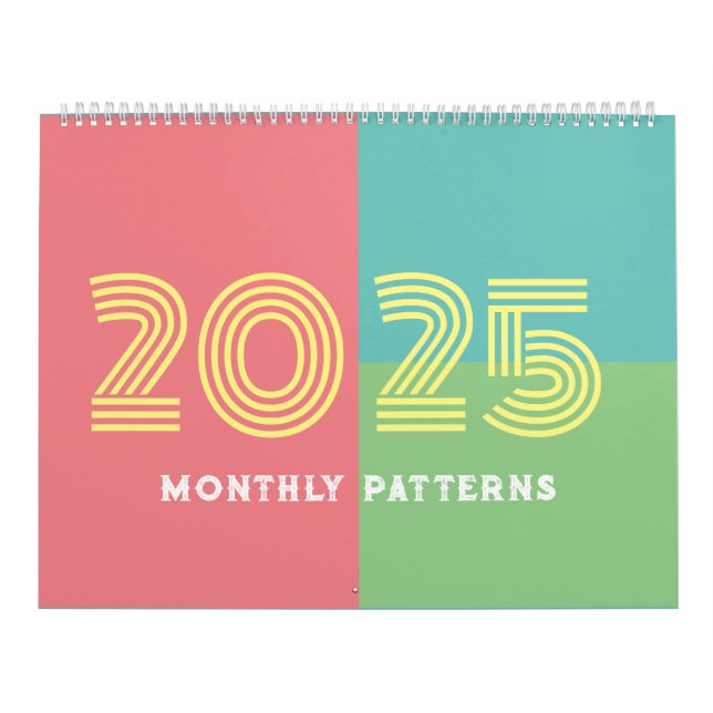Månadskalender för Mönster och planering 2025 Kalender (Omslag)