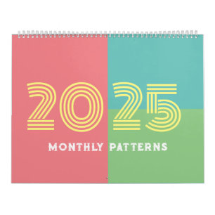 Månadskalender för Mönster och planering 2025 Kalender