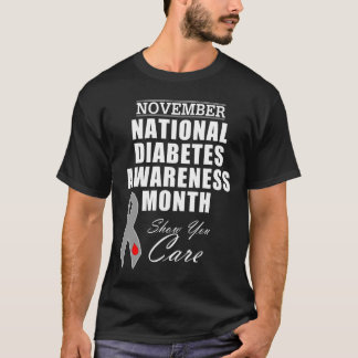 Månadskampanj om nationell diabetesmedvetenhet i n t shirt