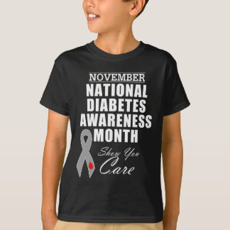 Månadskampanj om nationell diabetesmedvetenhet i n t shirt