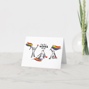 Månadskort för Pride Tack Kort