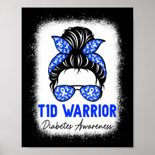 Månadsmeddelande om diabetesanfall T1d Poster