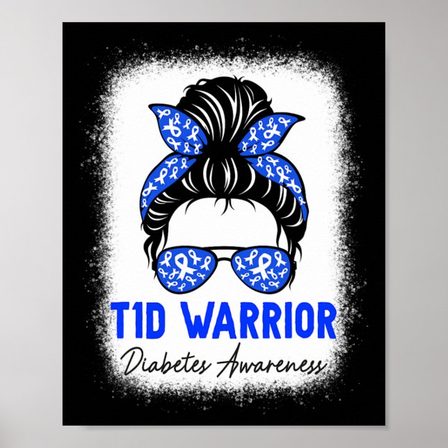 Månadsmeddelande om diabetesanfall T1d Poster (Framsidan)