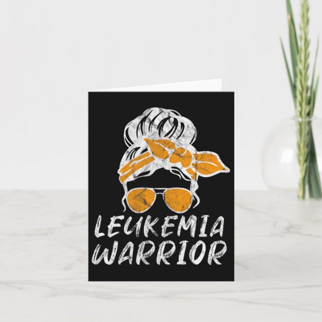 Månadsmedvetande Bun Retro Women's Warrior Kort (Framsida)