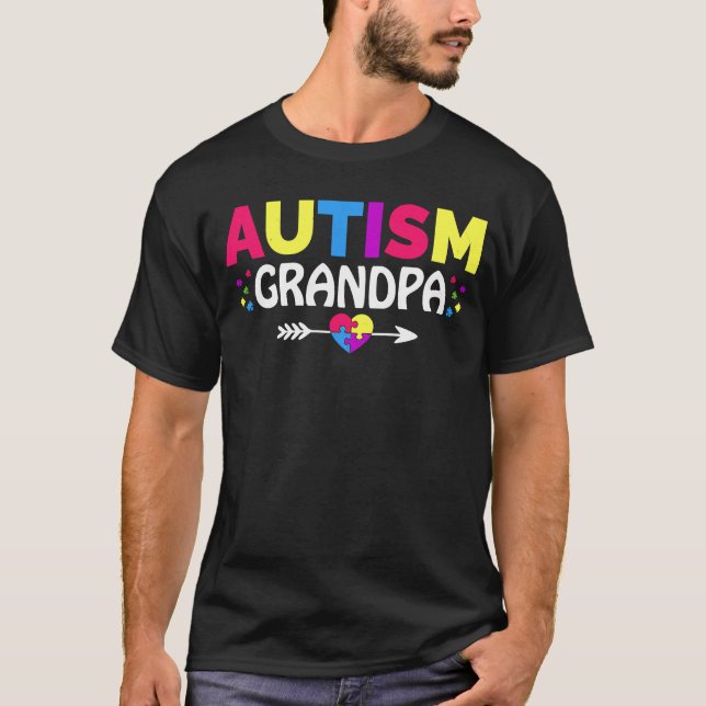 Månadsmedvetande om autism - matchande cute Autism T Shirt (Framsida)