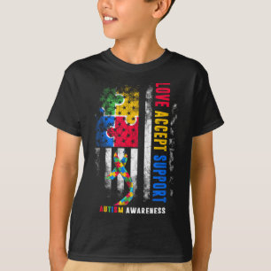 Månadsmenyfliksområdet för Kärlek Acceptera suppor T Shirt