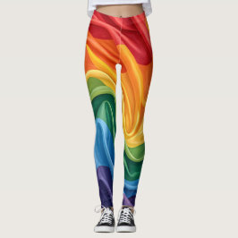 Månadsmönster för stolthet leggings
