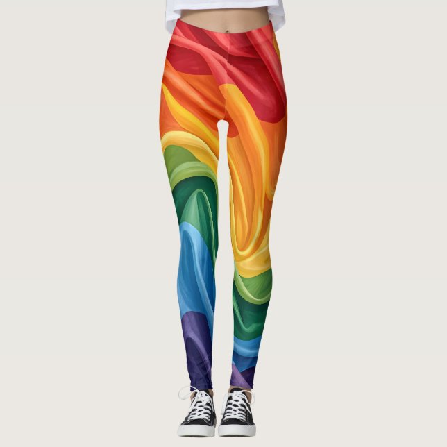 Månadsmönster för stolthet leggings (Framsida)
