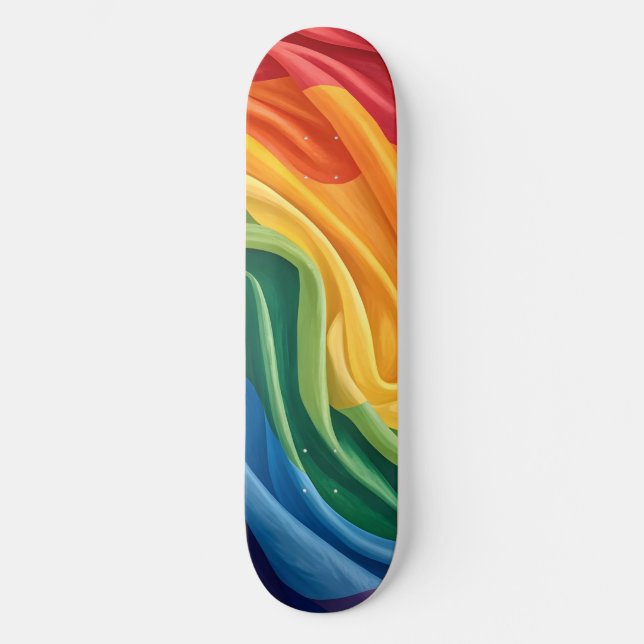 Månadsmönster för stolthet mini skateboard bräda 18,5 cm (Framsida)