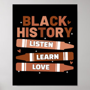 Månadsoffert för afrikansk amerikansk lärarhistori poster
