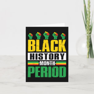 Månadsperiod för svart historik, Bhm African Ameri Kort