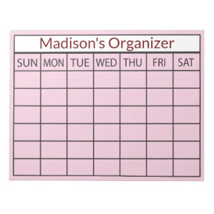 Månadsplanering - företag anteckningsblock