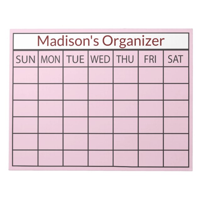 Månadsplanering - företag anteckningsblock (Framsida)