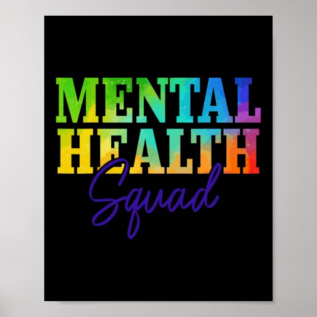 Månadsproblem för psykisk hälsomedvetenhet på häls poster (Framsidan)