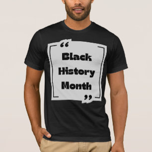 Månadssamling för svart historik t shirt