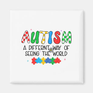 Månadsstöd för att öka medvetenheten om autism gen magnet