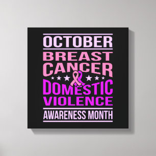 Månadsstöd för Domestic Violence Awareness Canvastryck